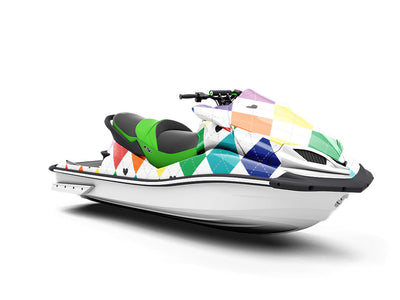 Rainbow Love Argyle Jet Ski Vinyl Customized Wrap