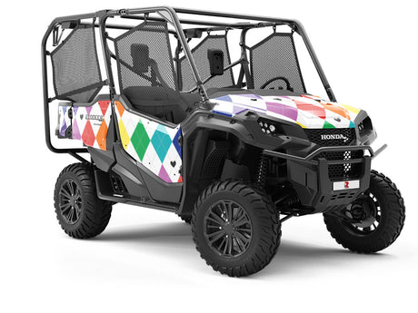 Rainbow Love Argyle Utility Vehicle Vinyl Wrap