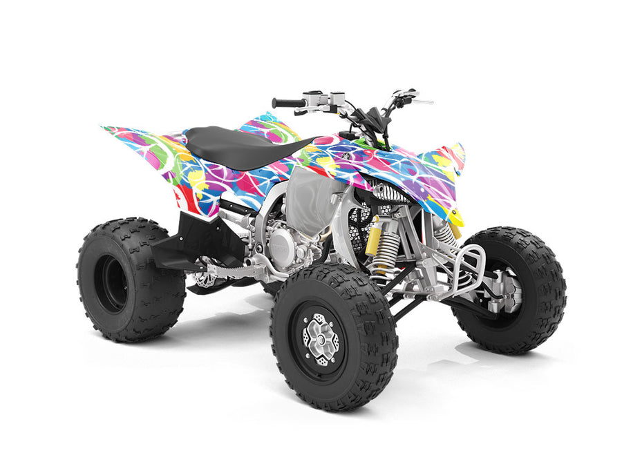 Rainbow Peace Graffiti ATV Wrapping Vinyl