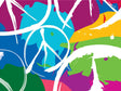 Rainbow Peace Graffiti Vinyl Wrap Pattern~Rwraps Series 914 Digitally Printed Vinyl Wrap~0