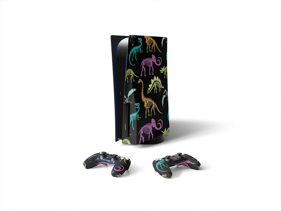 rainbow relics dinosaur Sony PS5 DIY Skin