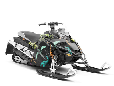 Rainbow Relics Dinosaur Custom Wrapped Snowmobile
