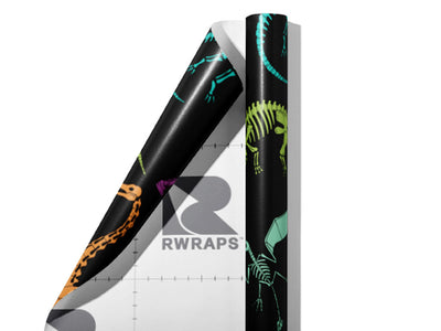 Rainbow Relics Dinosaur Wrap Film Sheets~Rwraps Series 914 Rainbow Relics Dinosaur Scrolled Sheet~3