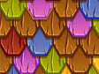 Rainbow Scaled Tile Vinyl Wrap Pattern~Rwraps Series 914 Digitally Printed Vinyl Wrap~0