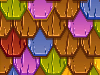 Rainbow Scaled Tile Vinyl Wrap Pattern~Rwraps Series 914 Digitally Printed Vinyl Wrap~0