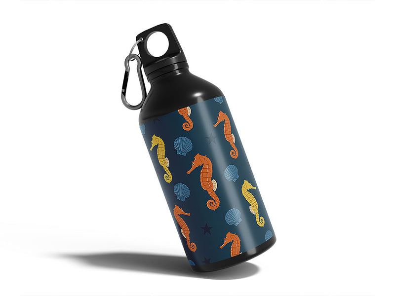 rainbow seahorses salt water Water Bottle DIY Stickers