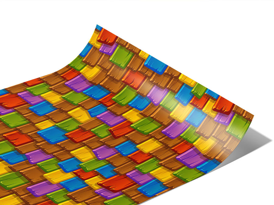 Rainbow Shake Tile Vinyl Wraps~Rwraps Series 914 Digitally Printed Vinyl Wrap~1