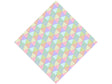 Rainbow Triangles Tile Vinyl Wrap Pattern