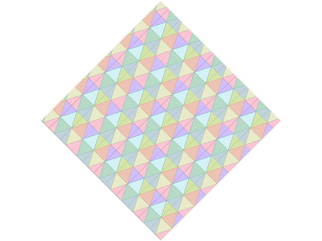 Rainbow Triangles Tile Vinyl Wrap Pattern
