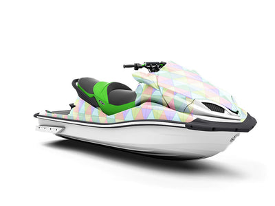 Rainbow Triangles Tile Jet Ski Vinyl Customized Wrap