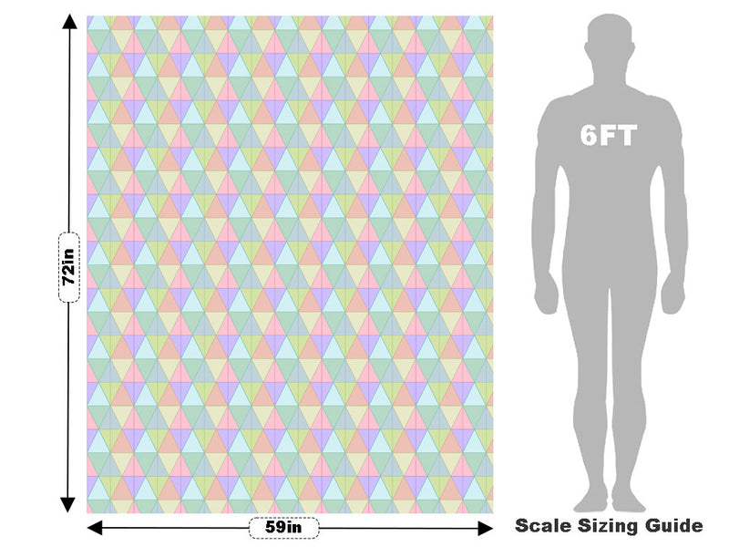 Rainbow Triangles Tile Vehicle Wrap Scale~Rwraps Series 914 Rainbow Triangles Tile Measurements~2