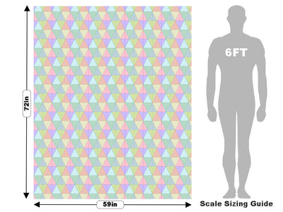 Rainbow Triangles Tile Vehicle Wrap Scale~Rwraps Series 914 Rainbow Triangles Tile Measurements~2