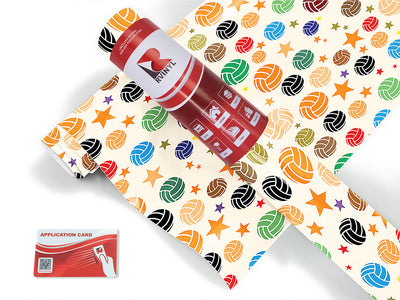 rainbow volleyballs sport Craft Vinyl Roll