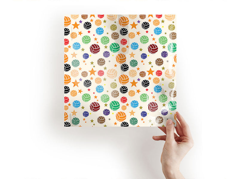 rainbow volleyballs sport Craft Sheets