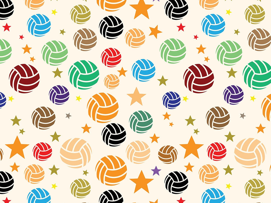 Rainbow Volleyballs Sport Vinyl Wrap Pattern~Rwraps Series 914 Digitally Printed Vinyl Wrap~0