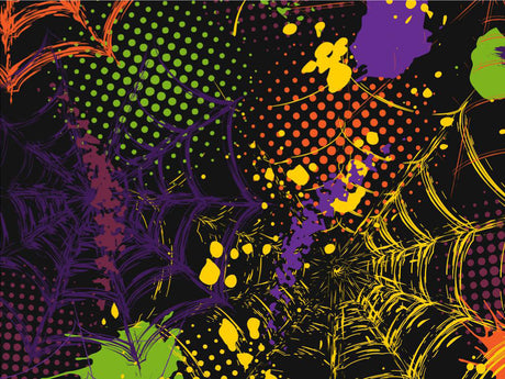 Rainbow Webs Graffiti Vinyl Wrap Pattern~Rwraps Series 914 Digitally Printed Vinyl Wrap~0