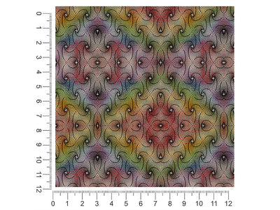 rainbows and diamonds optical illusion 1ft x 1ft Craft Sheets