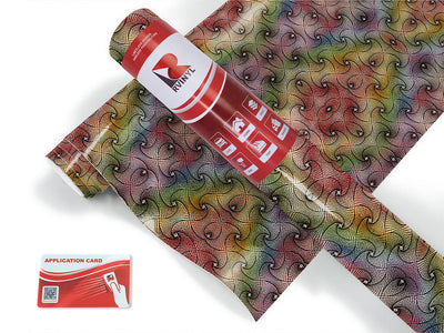 rainbows and diamonds optical illusion Craft Vinyl Roll