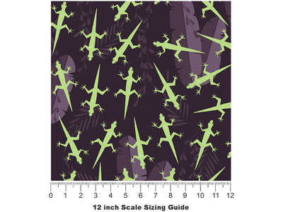 Rainforest Green Reptile Vinyl Film Pattern Size 12 inch Scale~Rwraps Rainforest Green Reptile Sizing Chart~2