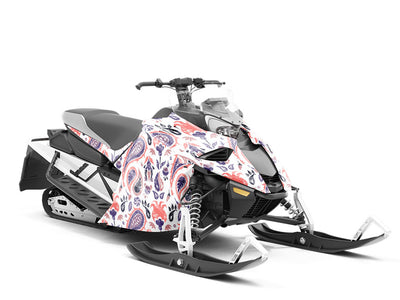 Rainstorm Worries Paisley Custom Wrapped Snowmobile