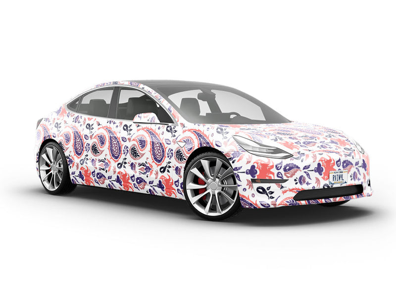Rainstorm Worries Paisley Vehicle Vinyl Wrap