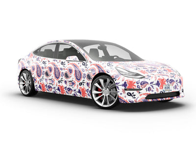 Rainstorm Worries Paisley Vehicle Vinyl Wrap