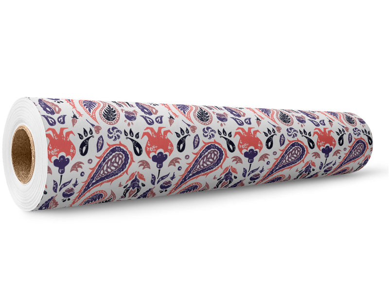 Rainstorm Worries Paisley Wrap Film Wholesale Roll~Rwraps Series 914 Digitally Printed Vinyl Roll~5