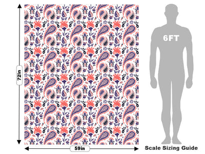 Rainstorm Worries Paisley Vehicle Wrap Scale~Rwraps Series 914 Rainstorm Worries Paisley Measurements~1
