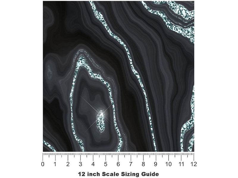 Rainy Days Gemstone Vinyl Film Pattern Size 12 inch Scale~Rwraps Rainy Days Gemstone Sizing Chart~2