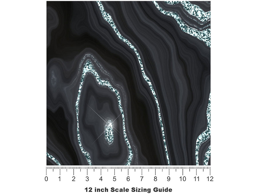 Rainy Days Gemstone Vinyl Film Pattern Size 12 inch Scale~Rwraps Rainy Days Gemstone Sizing Chart~2