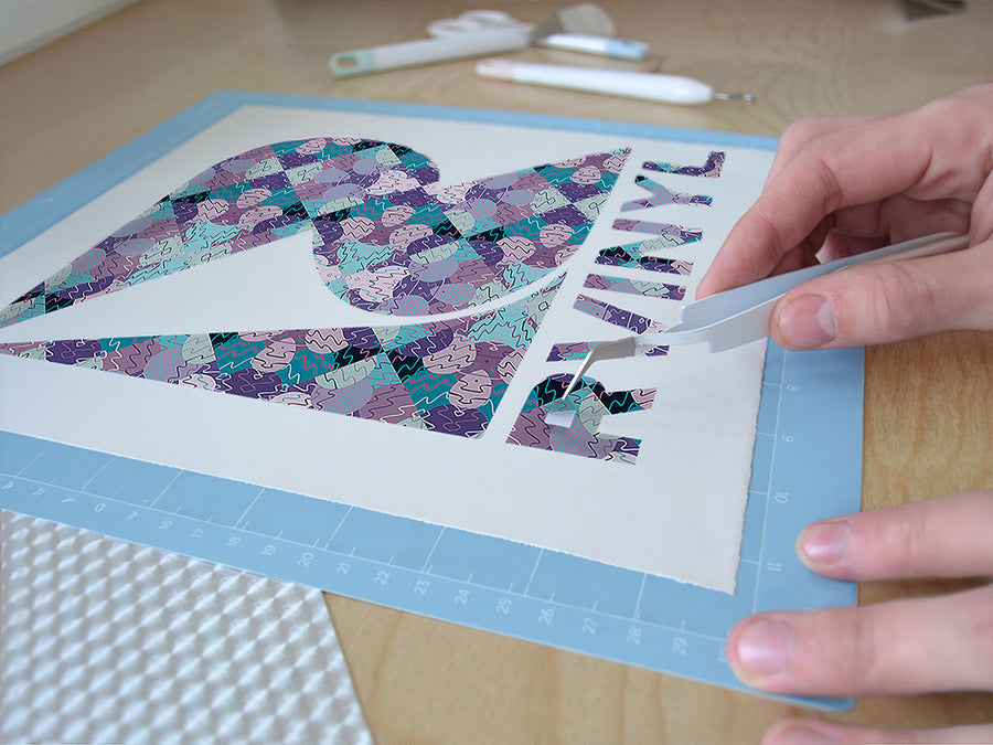 rainy daze mosaic Easy Weed Craft Vinyl