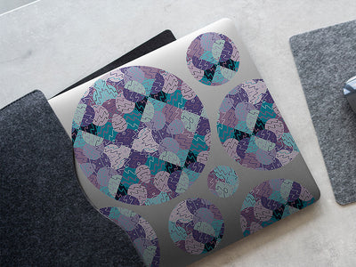 rainy daze mosaic DIY Laptop Stickers