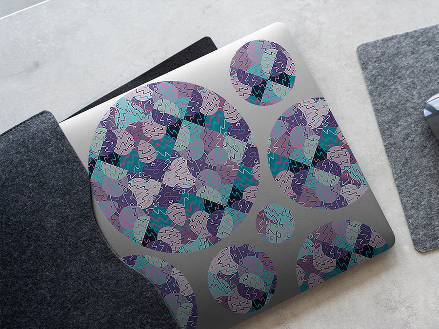 rainy daze mosaic DIY Laptop Stickers