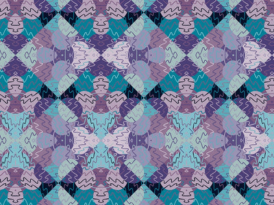 Rainy Daze Mosaic Vinyl Wrap Pattern~Rwraps Series 914 Digitally Printed Vinyl Wrap~0