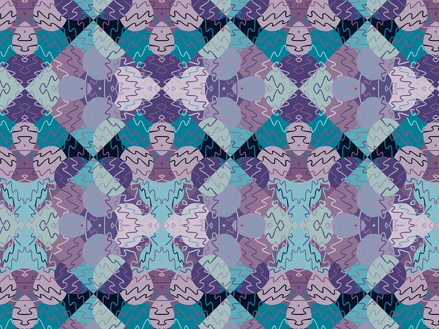 Rainy Daze Mosaic Vinyl Wrap Pattern~Rwraps Series 914 Digitally Printed Vinyl Wrap~0