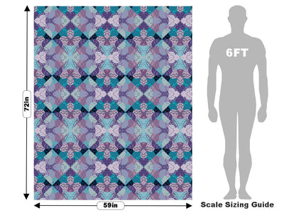 Rainy Daze Mosaic Vehicle Wrap Scale~Rwraps Series 914 Rainy Daze Mosaic Measurements~1