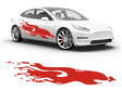 3M Light Red Rally Splash Body Graphic~Full Side Auto Decal Kit~0