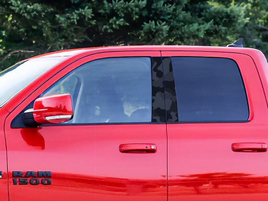 ram 1500 2011-2018 (crew / quad / extended) Camo Pillar Cover Diagram