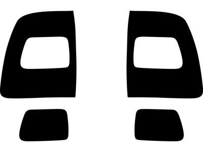 ram (with lane departure sensors) Precut Tail Light Tint Diagram