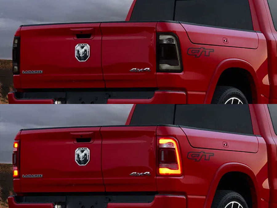 1500 (with lane departure sensors) Before and After Smoked Taillights