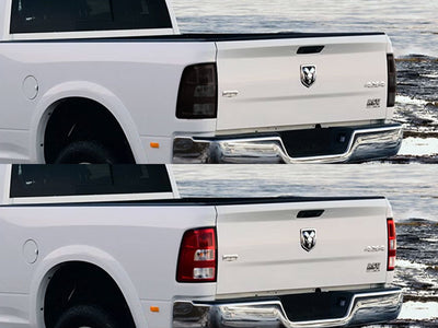 2500 Before and After Smoked Taillights