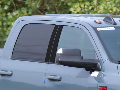 ram 2500 2019-2021 (crew cab / quad cab) Matte Black Pillar Cover Diagram
