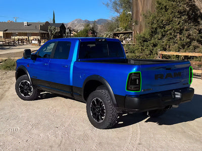 2500 (with lane departure sensors) Tail Light Tint Installation Points
