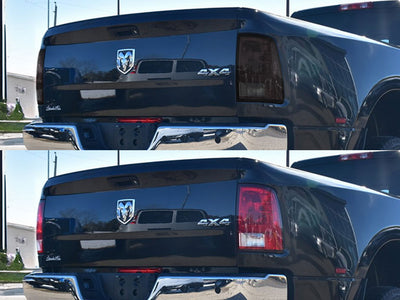 3500 Before and After Smoked Taillights