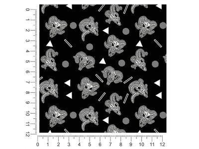 ram heads skull and bones 1ft x 1ft Craft Sheets