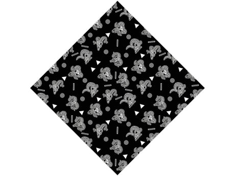 Ram Heads Halloween Vinyl Wrap Pattern
