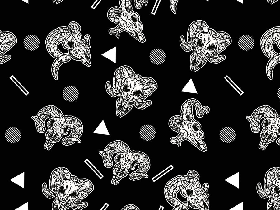 Ram Heads Halloween Vinyl Wrap Pattern~Rwraps Series 914 Digitally Printed Vinyl Wrap~0