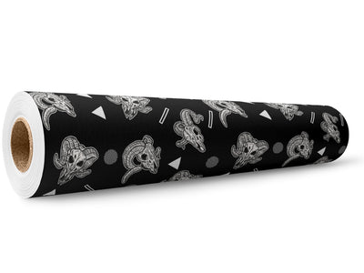 Ram Heads Halloween Wrap Film Wholesale Roll~Rwraps Series 914 Digitally Printed Vinyl Roll~5