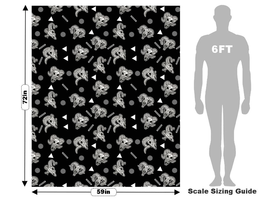 Ram Heads Halloween Vehicle Wrap Scale~Rwraps Series 914 Ram Heads Halloween Measurements~1