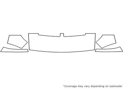 promaster 3M Clear Bra Hood Precut PPF Diagram